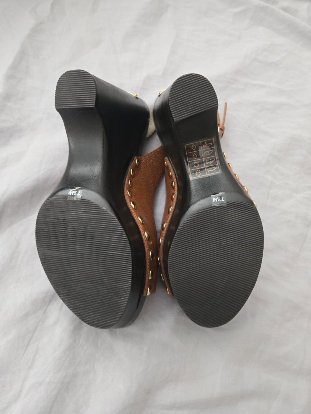 Michael Kors Charm Sling Open Toe Platform Wedge Sandals Size 7.5M NWOT - Picture 4 of 4